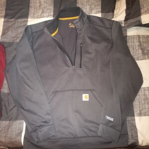Carhartt Men's Charcoal Gray Quarter-Zip Jacket